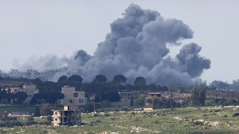 Smoke rises following Israeli strikes in southern Lebanon