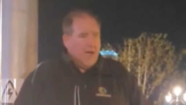 Christopher Duffy at fuel protests on O'Connell street