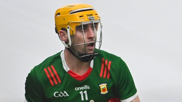 6 January 2024; Cormac Phillips of Mayo during the Connacht Hurling League Cup final match between New York and Mayo at University of Galway Connacht GAA AirDome in Bekan, Mayo. Photo by Tyler Miller/Sportsfile