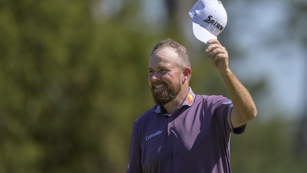 Shane Lowry of Ireland on the No. 6 green during the third round of the Masters at Augusta National Golf Club, Saturday, April 11, 2026.