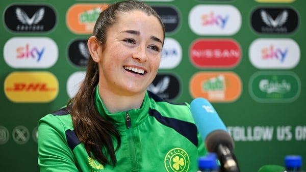 Marissa Sheva during a Republic of Ireland women's media conference at FAI Headquarters in Abbotstown, Dublin.