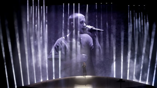 Justin Bieber performs at the Coachella Stage during the 2026 Coachella Valley Music and Arts Festival at Empire Polo Club on 11 April, 2026 in Indio, California. (Photo by Kevin Mazur/Getty Images for Coachella)