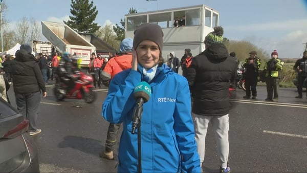 Petula Martyn reports from Limerick where a blockade at Foynes is ending