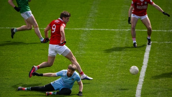 Ian Maguire scores Cork's fourth goal against Limerick