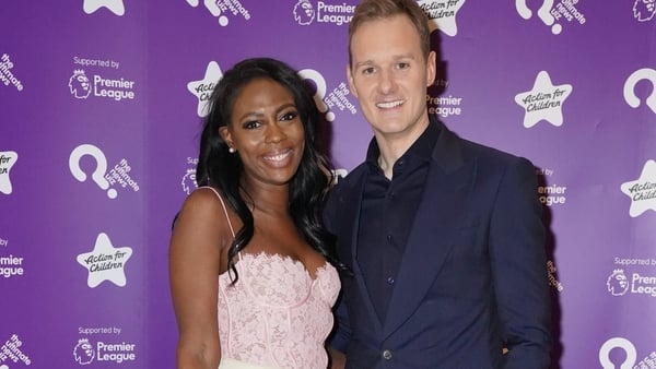 Claudia-Liza Vanderpuije and Dan Walker arrive for the Ultimate News Quiz in aid of Action for Children, at the Grand Connaught Rooms in London. Picture date: Thursday 9 March, 2023.