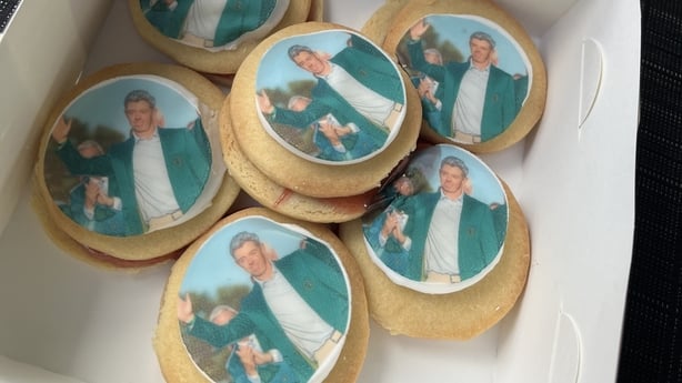 cookies covered with an image of Rory McIlroy