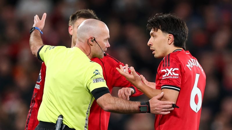 Carrick blasts 'shocking' call to send off Martinez