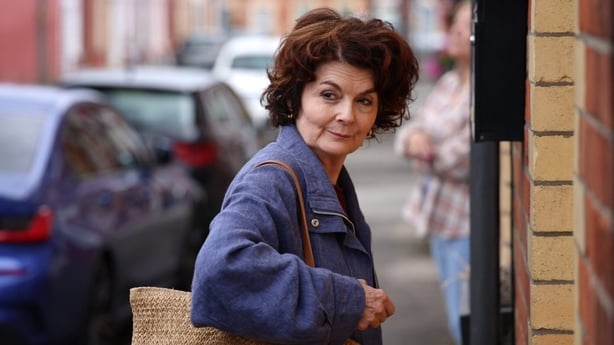 Pom Boyd smiles as Bernie in The Dry