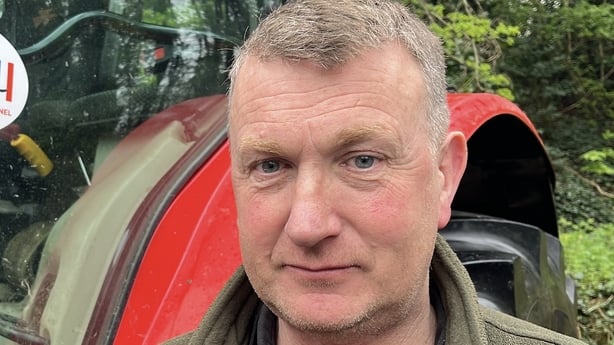 Dairy farmer Sam Heena was one of around a dozen tractor drivers taking part in the Sydenham bypass protest. 