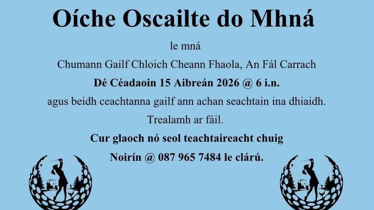 Nóirín Uí Ghrádaigh, Ban Chaiftín Chumann Gailf Chloich Cheann Fhaola.