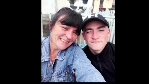 Aaron with his granny Catherine