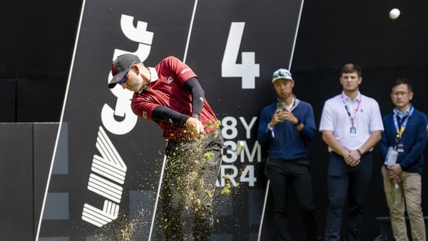 HONG KONG, CHINA - MARCH 8: Sergio Garcia of Fireballs GC tees off during day four of LIV Golf Hong Kong at Hong Kong Golf Club on March 8, 2026 in Hong Kong, China. (Photo by Yu Chun Christopher Wong/Eurasia Sport Images/Getty Images)