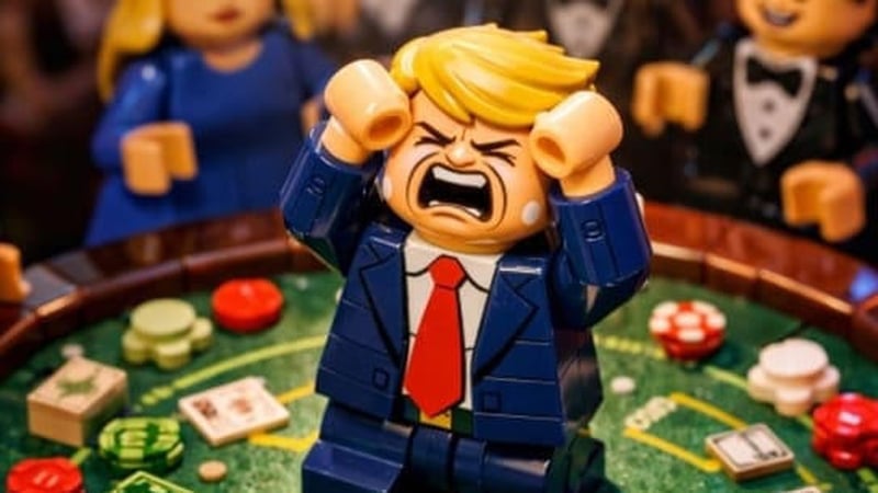 Iran Lego AI video screengrab from Explosive Media
