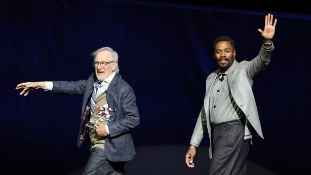  Steven Spielberg and Colman Domingo promote the upcoming film "Disclosure Day" during CinemaCon