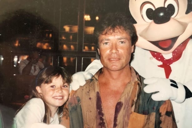 Lisa Maher with her father Eugene Maher 