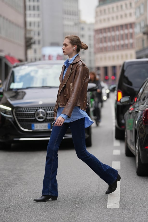 A model in Milan, Italy