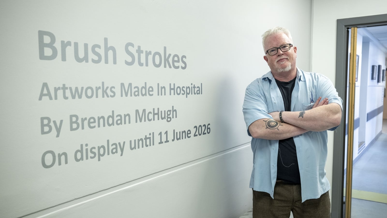 Former stroke patient showcases art at Galway hospital