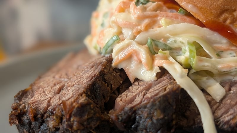 Alex Petit's pulled sticky beef brisket