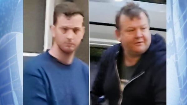 Edward Connors (R) and Larry Connors (L), who were jailed today in connection with a series of rural burglaries