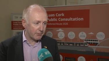 TII CEO Lorcan O'Connor at the launch of Luas Cork