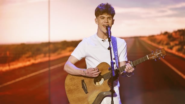 Jesse Sludds from Wexford announced as the winner of The Late Late Show Opening Act. Picture: Andres Poveda