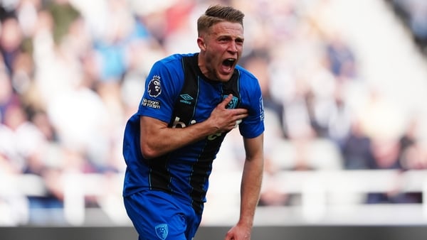 Bournemouth's Adrien Truffert celebrates