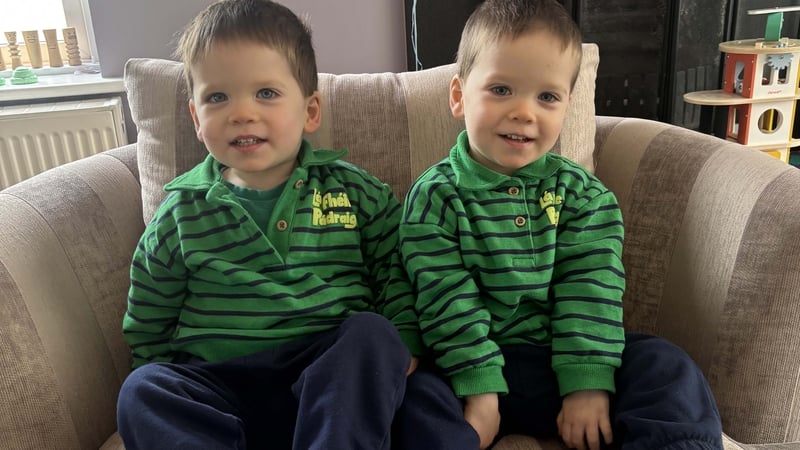 Undated handout photo of twins Tadhg (left) and Cathal Fitzgibbon, from Cork