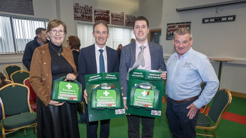 Darren Forde (R) from Hollymount, has now created the life saving Emergency Anaphylaxis Plus Kit