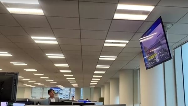 Tokyo office sways quake strikes off Japan coast