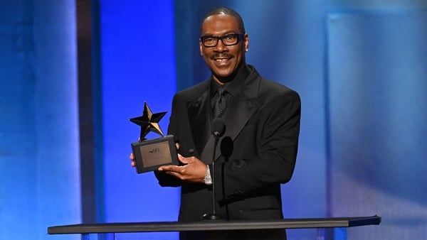 Eddie Murphy accepts the Lifetime Achievement Award during the 51st AFI Life Achievement Award: A Tribute To Eddie Murphy at Dolby Theatre on 18 April, 2026 in Hollywood, California. (Photo by Michael Kovac/Getty Images for AFI)