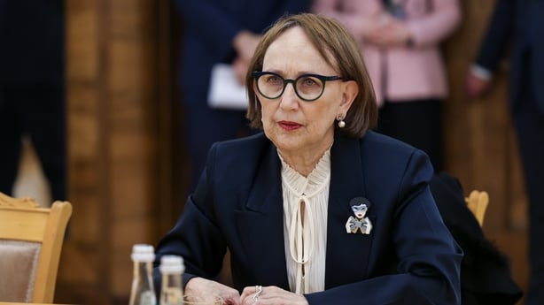 Rebeca Grynspan sitting at a desk 