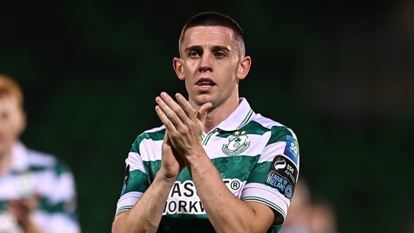 5 October 2025; Gary O'Neill of Shamrock Rovers after the Sports Direct Men’s FAI Cup semi-final match between Shamrock Rovers and Kerry FC at Tallaght Stadium in Dublin. Photo by Seb Daly/Sportsfile