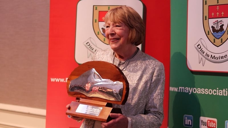 former First Lady of Ireland, Sabina Coyne Higgins was formally presented with Mayo Person of the Year award at a ceremony in Dublin