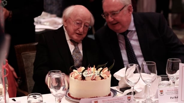 former First Lady of Ireland, Sabina Coyne Higgins was formally presented with Mayo Person of the Year award at a ceremony in Dublin