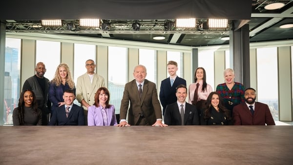 The Celebrity Apprentice contestants and boss Alan Sugar Photo: BBC/Naked/Ray Burmiston