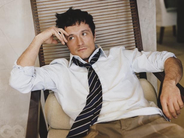 Hunger Games star Josh Hutcherson appears in GQ Hype Grooming Pages special. Cover to be shown alongside the image and quotes at a minimum 2 inches tall. Photographer must be credited: Maddy Rotman �CREDIT LINE TO RUN IN FULL: Read the full feature online at GQ Hype now. Images are not to be cut, cr