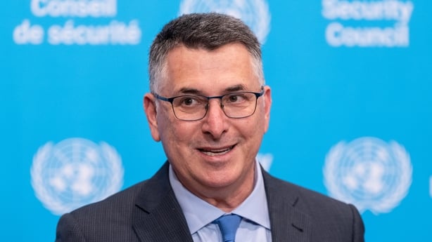 NEW YORK, UNITED STATES - 2026/02/18: Gideon Sa'ar, Minister for Foreign Affairs of Israel speaks before the Security Council meeting on The situation in the Middle East, including the Palestinian question at UN Headquarters. (Photo by Lev Radin/Pacific Press/LightRocket via Getty Images)