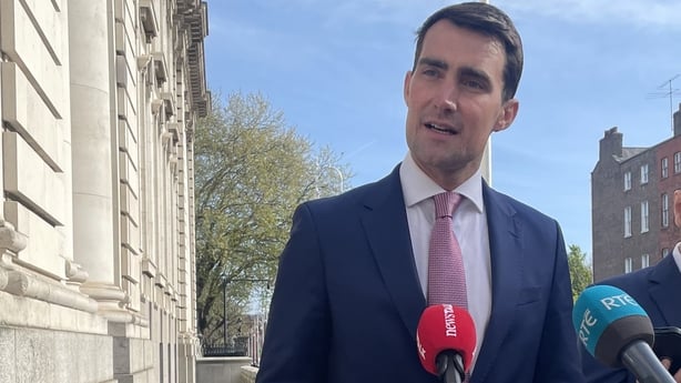 Jack Chambers speaks ahead of a Government Trade Forum 