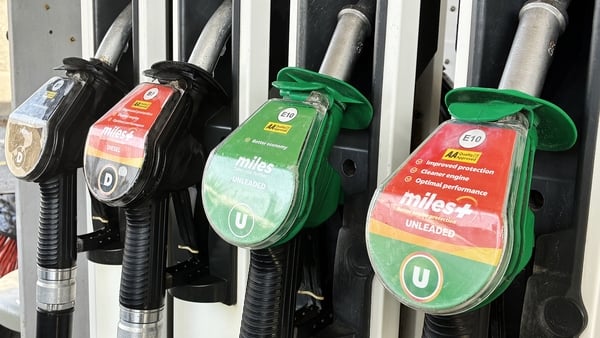 A view of fuel pumps