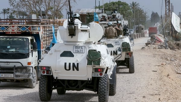 French vehicles, part of the United Nations Interim Force in Lebanon