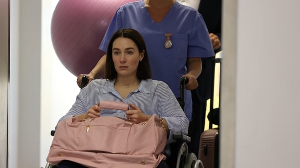 Siobhán Cullen as mum-to-be Caroline in The Dry