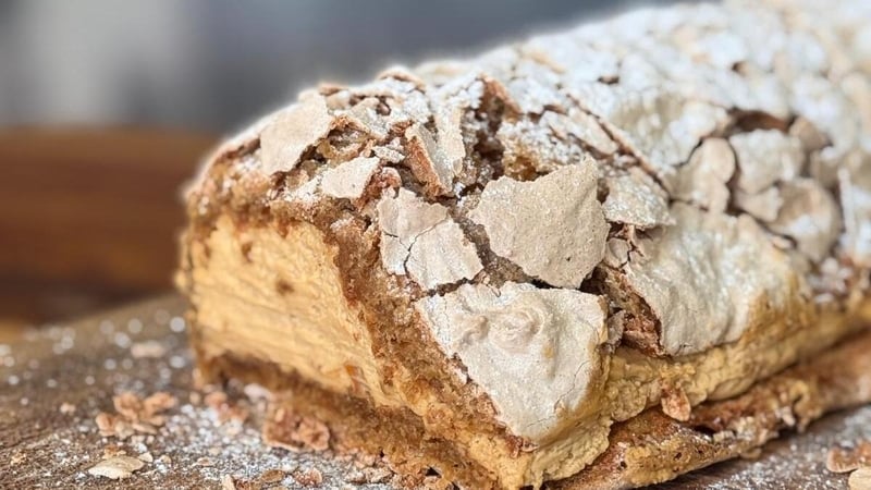 Eunice Power's coffee meringue roulade