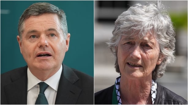 Composite image of Paschal Donohoe and Catherine Connolly