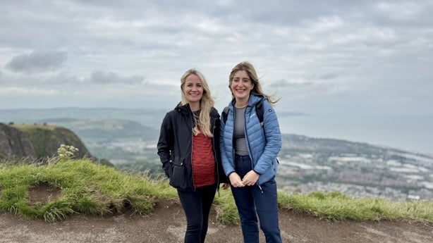 Broadcaster Holly Hamilton and presenter Doireann Ní Ghlacáin