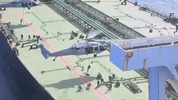 US forces boarding an oil tanker