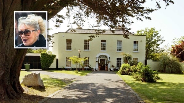 Composite of Twink and her house in Knocklyon