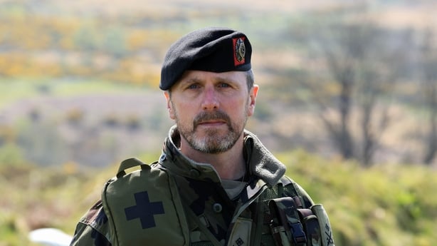 Lt. Col. Damian Carroll, Office Commanding the 128 Infantry Battalion