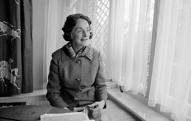Rita Childers, the wife of President Erskine Childers (1973-74), photographed for the RTÉ Guide in her home in Rathgar, Dublin, during the 1973 presidential campaign in May of that year.