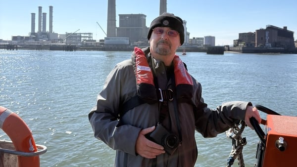 Paul 'Bonehead' Arthurs in Dublin Port