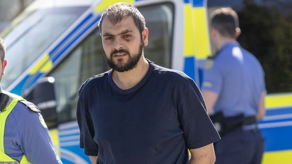 Abdou Abouzid arriving at a Special Sitting of Letterkenny Court